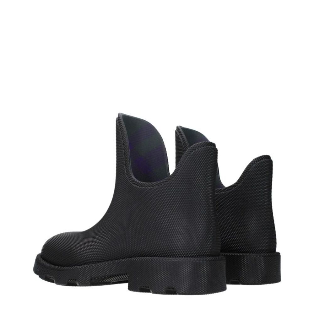 Burberry Black Cotton Ankle Women's Boots - Picture 4 of 5